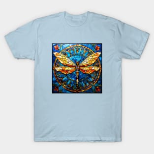 Stained Glass Dragonfly T-Shirt